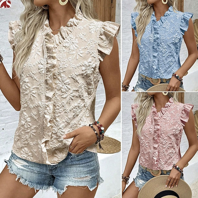 Women's Tank Top LOVE Floral Plants Fashion Modern Casual