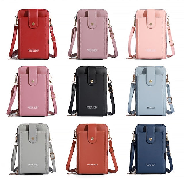 Mobile Phone PU Women's Bag Shoulder Crossbody