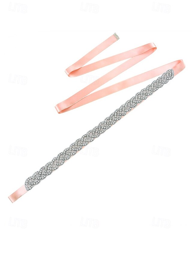 Bridal Waistband Wedding Rhinestone Elegant Crystal