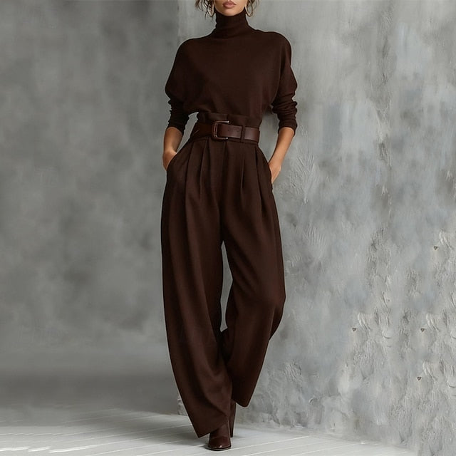 Women's T Shirt Pants Sets Bolero Top Long Sleeve