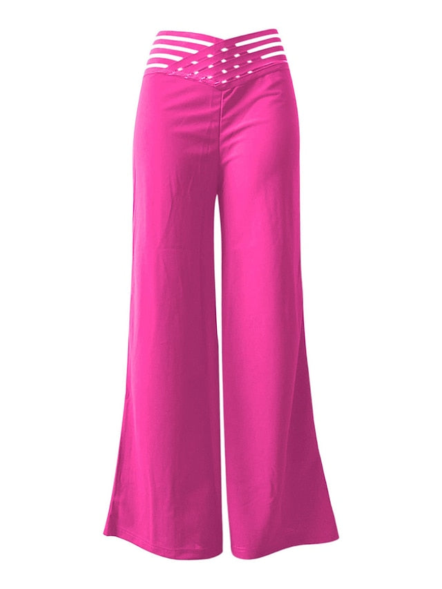 Women's Wide Leg Pants Trousers Fashion Streetwear Work