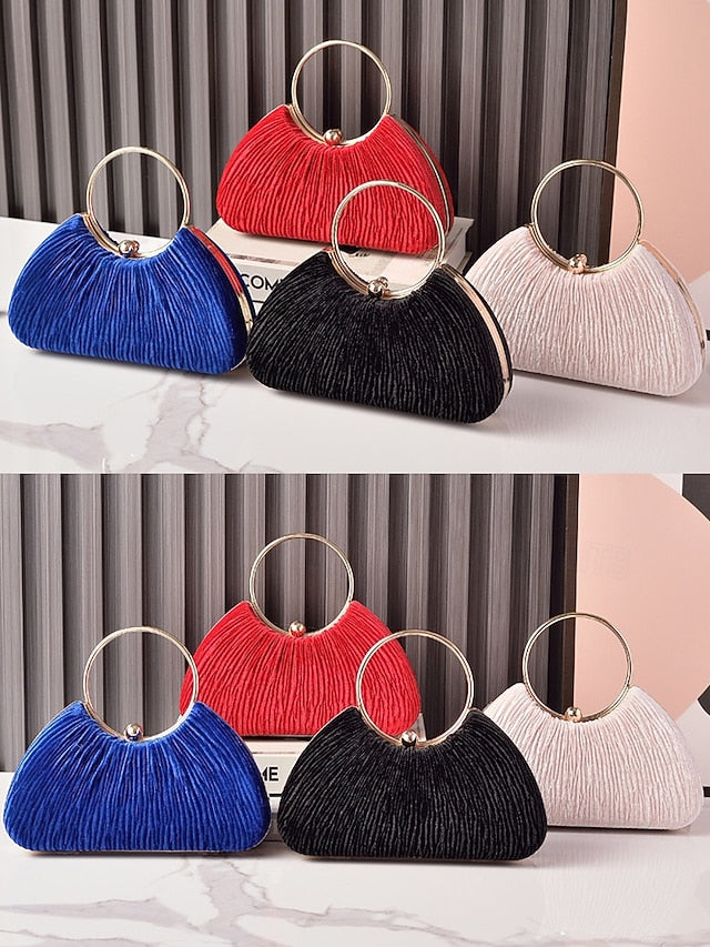 Party Elegant Christmas – Women's Handbag Velvet Red