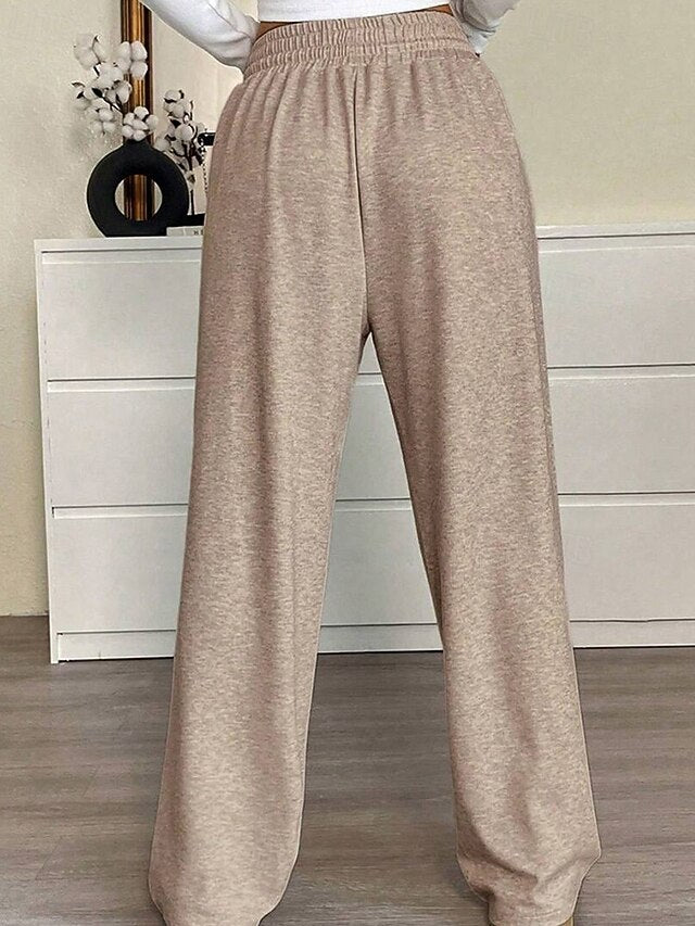Women's Culottes Wide Leg Chinos Casual Long Medium Waist