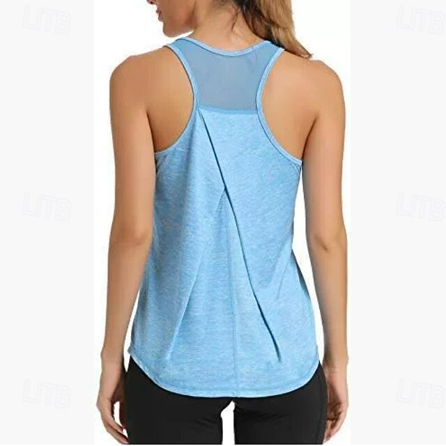 Women's Patchwork Workout Tank Top Sport Shirt Sports Tank