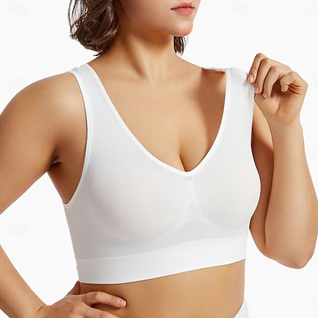 Women's Top Pure Color Sport Basic Home Gyms Nylon