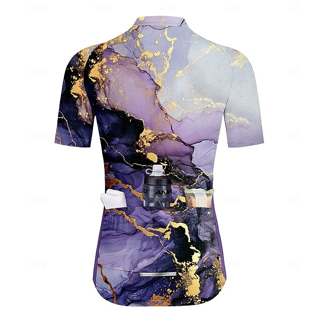 Women's Cycling Jersey Graphic Geometric Short Sleeve Bike