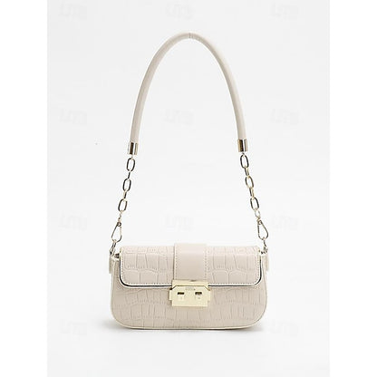 Women's Bag Baguette Shoulder Envelope Leather PU