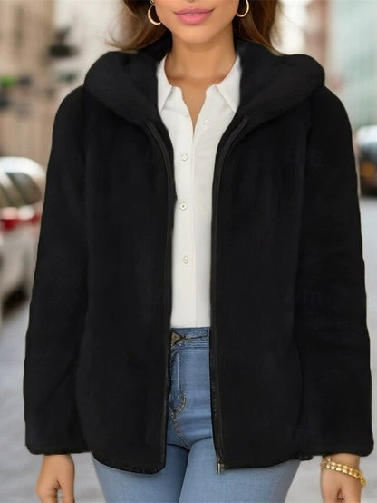 Zipper Jacket Casual Women's Comfortable Pocket Warm