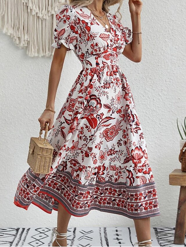Women's Midi Dress Casual Dress Swing Dress A Line Dress