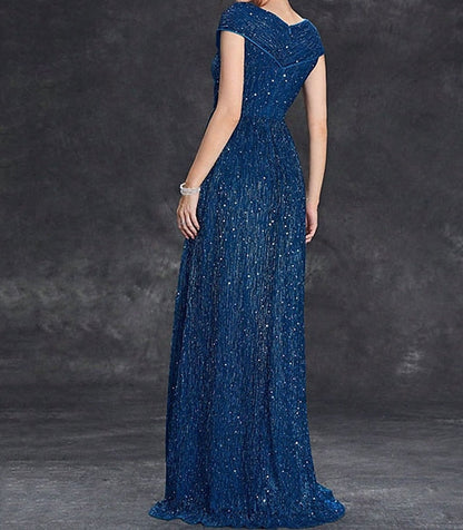 of Bride Dress the V Elegant Mother Floor Party Neck