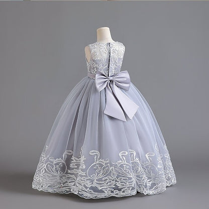 Wedding Sleeveless Christening Kids Flower Girls' Dress