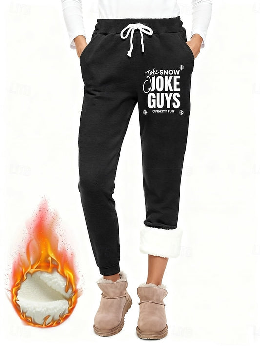 Women's Sweatpants Fleece Pants Slacks Vacation Fashion