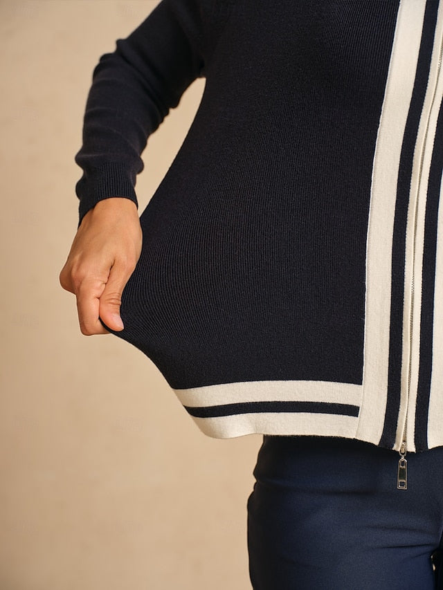 Women's Golf Jacket Black Long Sleeve Top Ladies Golf