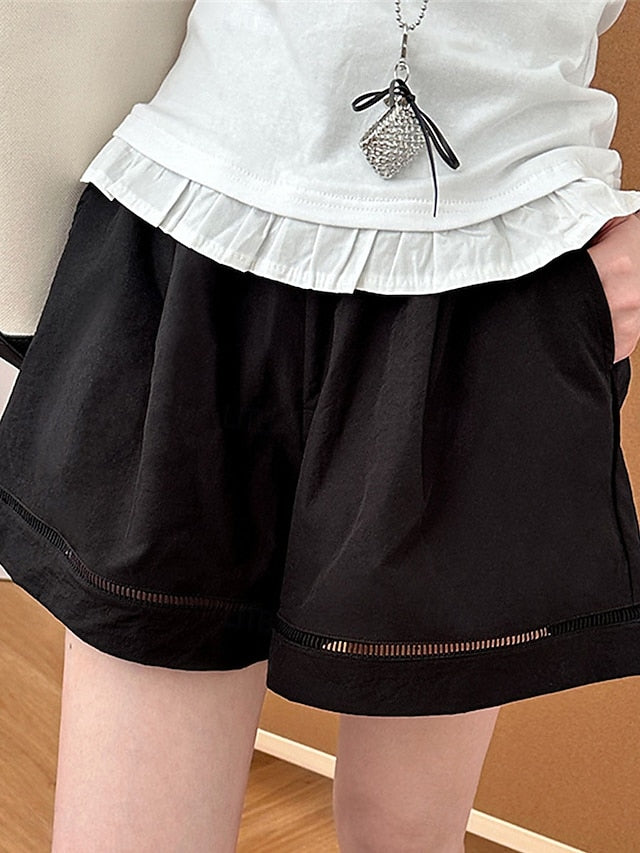 Women's Chinos Shorts Vacation Vintage Fashion Short High
