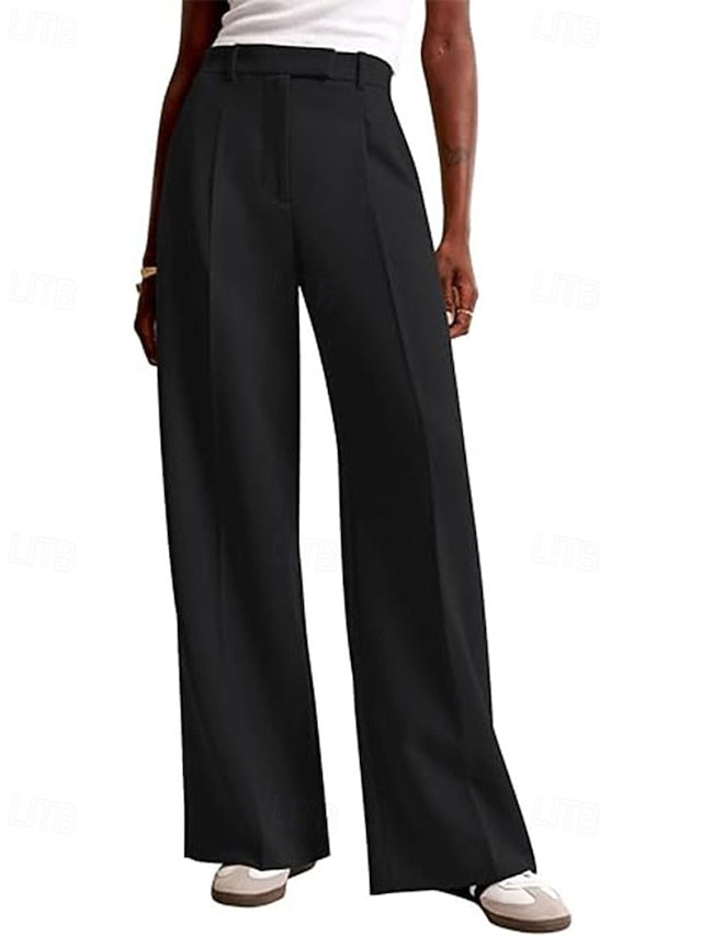 Women's Wide Leg Dress Pants Fashion Work Full Length