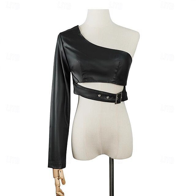 Punk & Gothic Jacket PU Leather Harness Fancy Dress