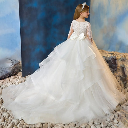 Flower First Dress Kids Girl Girls' Party Communion