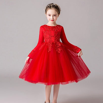 Girls' Kid's Princess Girl Dress Flower