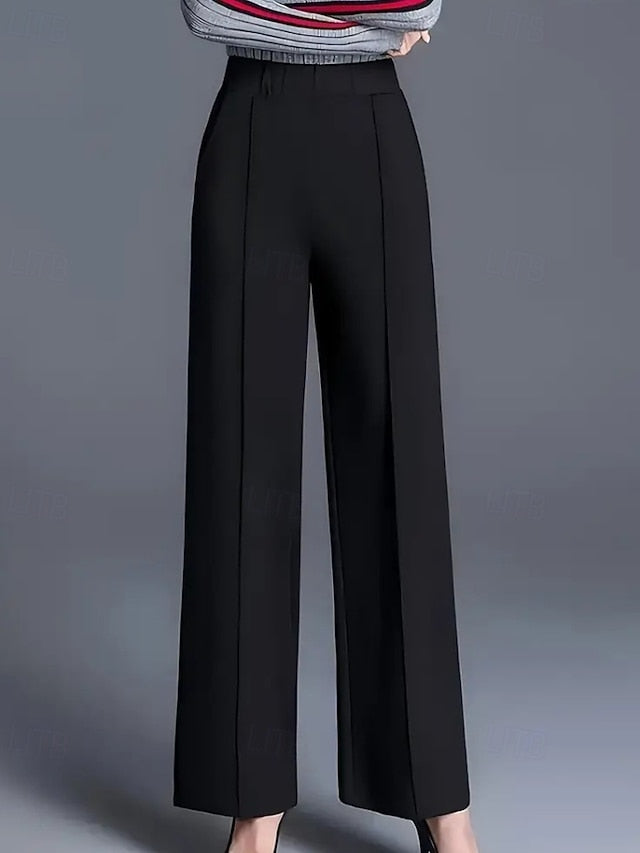Women's Wide Leg Chinos Streetwear Casual Full Length