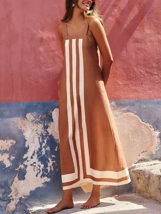 Women's Maxi Dress Shift Dress Slip Dress Vacation Casual