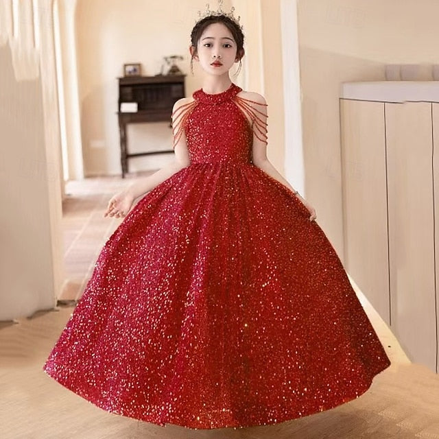 Princess Kid's Flower Dress Girl Girls'