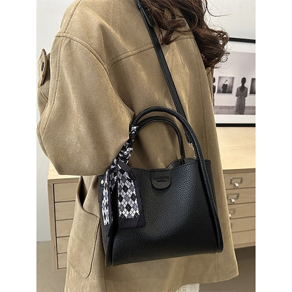 Bag Bucket Handbag PU Women's Bags Shoulder Crossbody