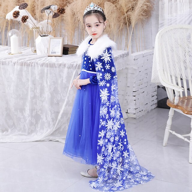 Elsa Flower Party Frozen Dress Theme Fairytale Girl Princess