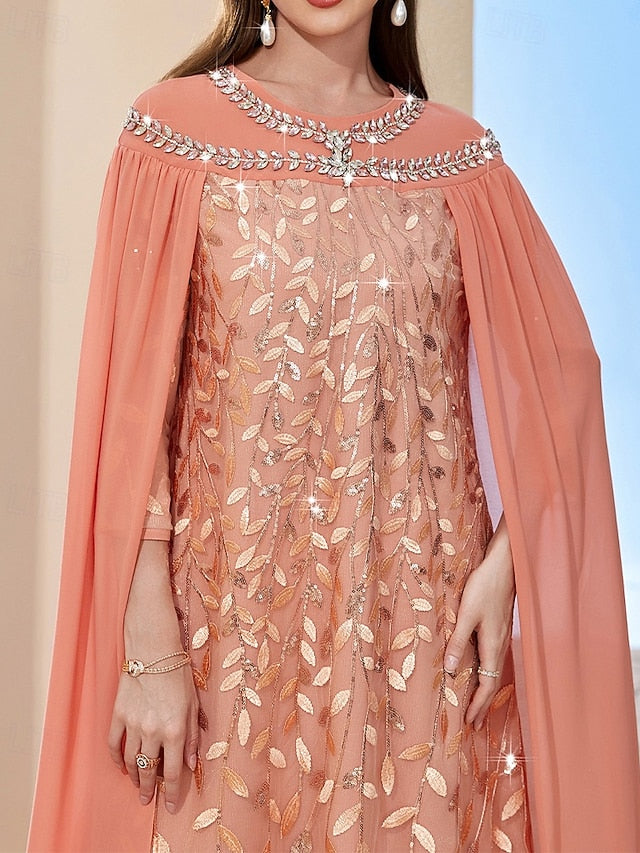 Bride Cape Vintage A-Line the Mother of Elegant Dress