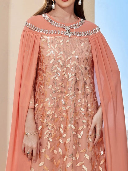 Bride Cape Vintage A-Line the Mother of Elegant Dress