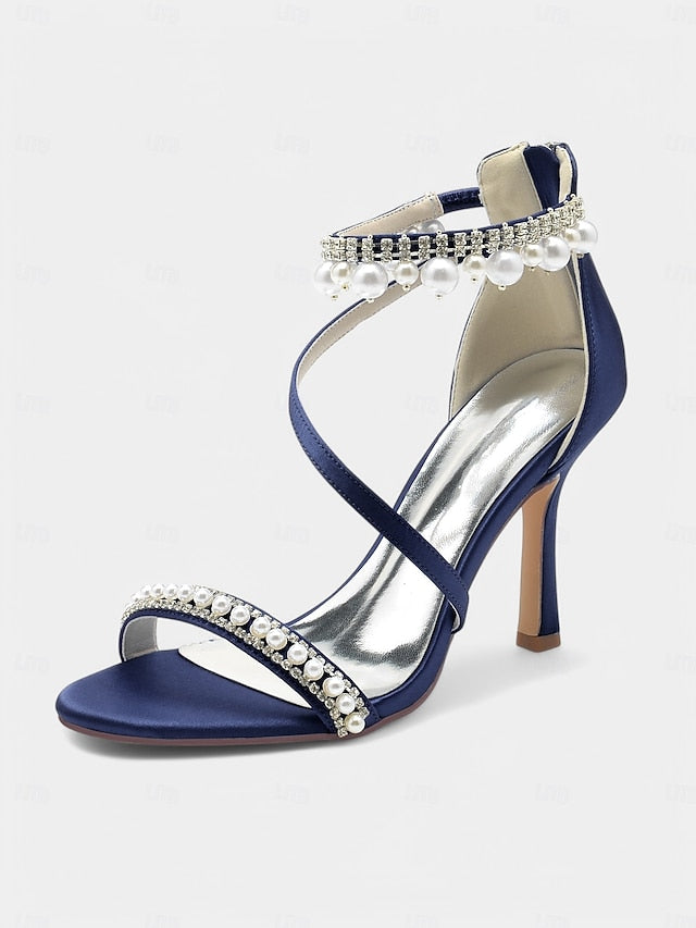 Chic Pink Party Strap Satin – Heels Ankle Pointed-Toe