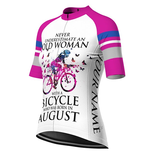 Women's Cycling Jersey Graphic Butterfly Funny Short Sleeve