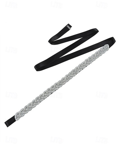 Bridal Waistband Wedding Rhinestone Elegant Crystal