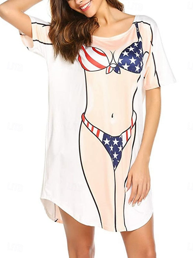 Women's Swimdress Swimsuit Dress Vacation Beach Wear