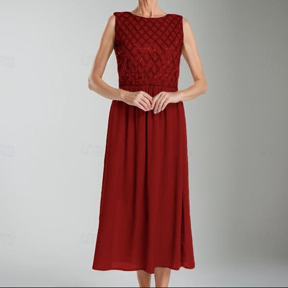 of Mother the Bride Simple A-Line Wedding Guest Dress