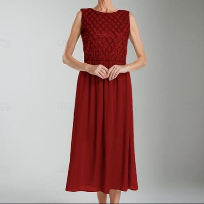 of Mother the Bride Simple A-Line Wedding Guest Dress