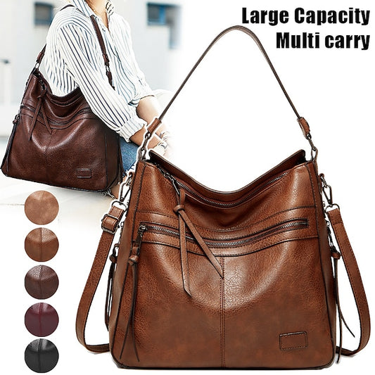 Bag PU Crossbody Women's Leather Shoulder Hobo Tote