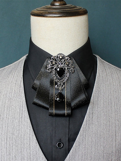 Tie Bow Christmas Satin Men's Diamond-Accent - Elegant