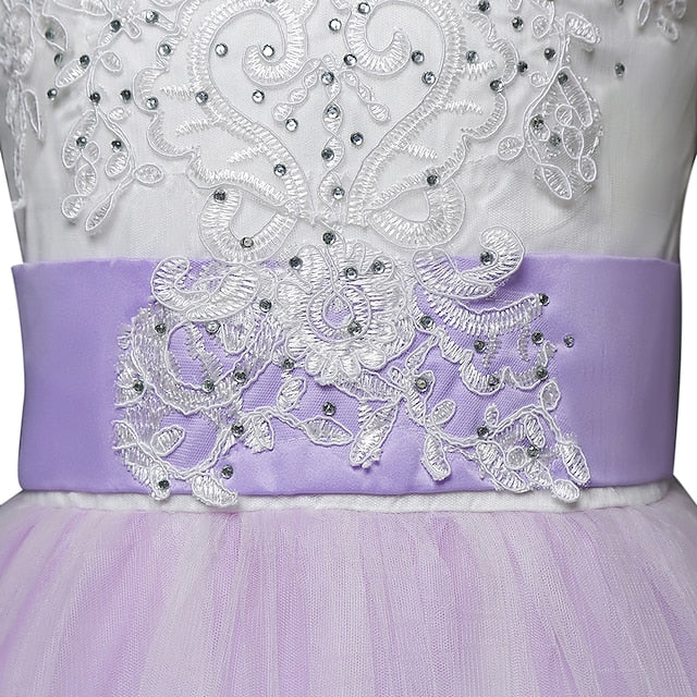 Sleeveless Kids Girl Girls' Dress Flower Wedding