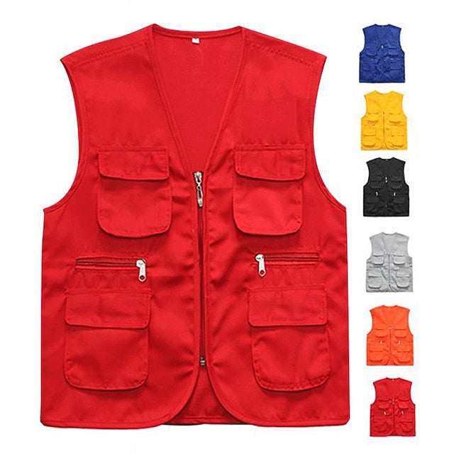 Men's Women's Fishing Vest Hiking Vest Sleeveless Vest