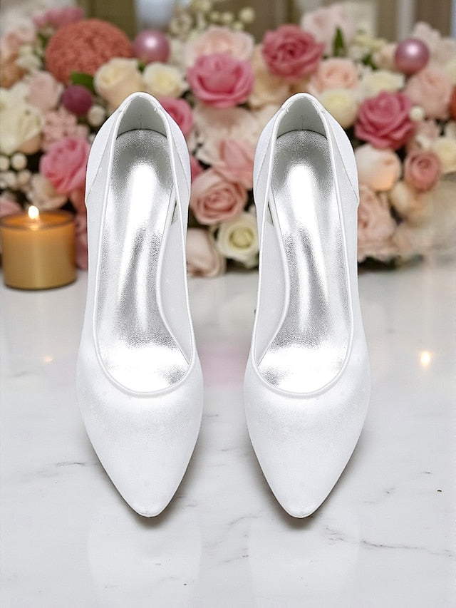 Women's Low and Mesh with Polka White Shoes Dot Wedding