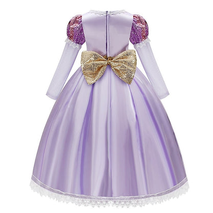Rapunzel Party Princess Girl Dress Fairytale Flower Sofia Theme