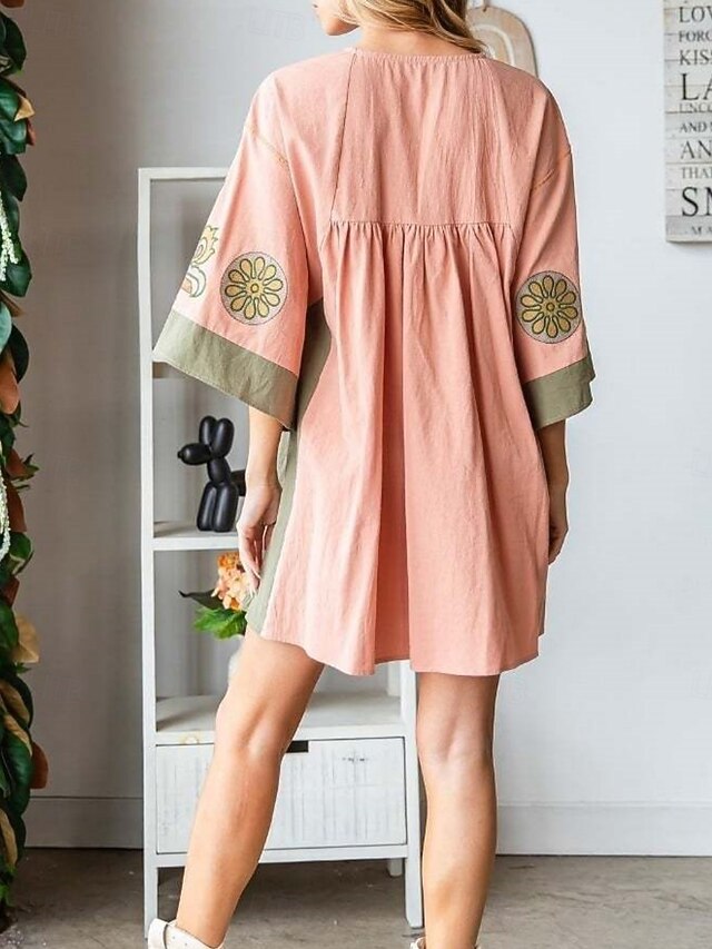 Women's Mini Dress Petite Dress Casual Dress Boho Dress