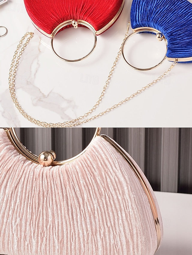 Party Elegant Christmas – Women's Handbag Velvet Red