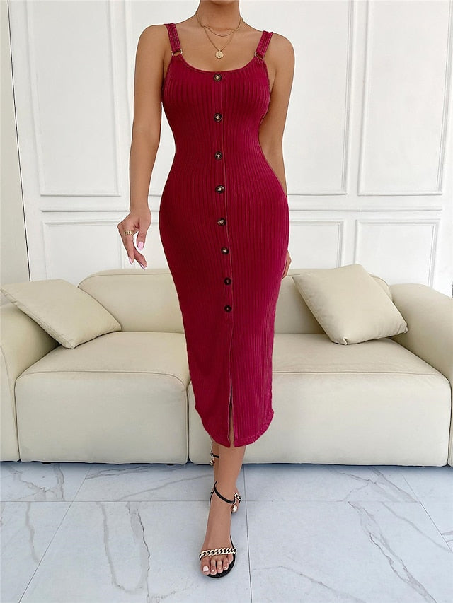 Women's Sweater Dress Jumper Dress Casual Dress Midi Dress