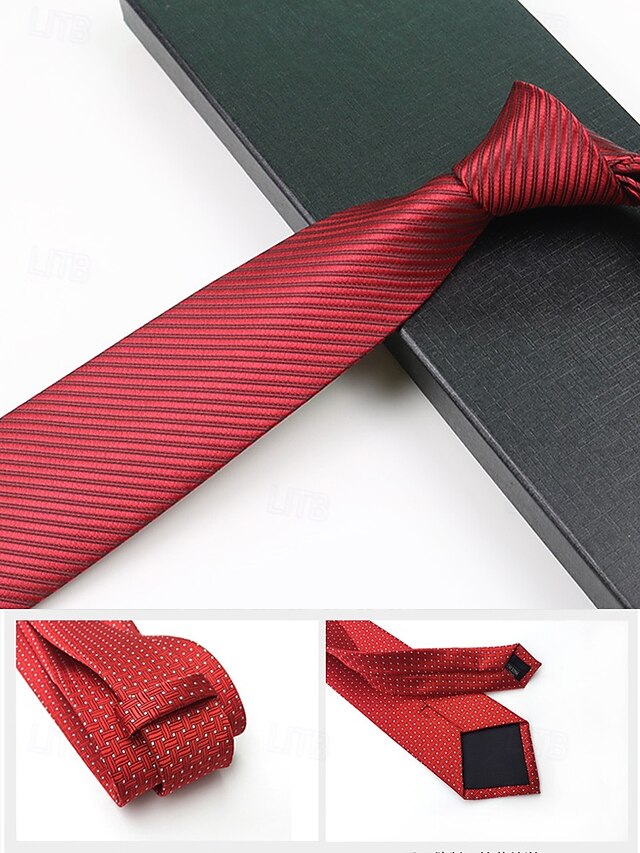 satin Men's tie striped