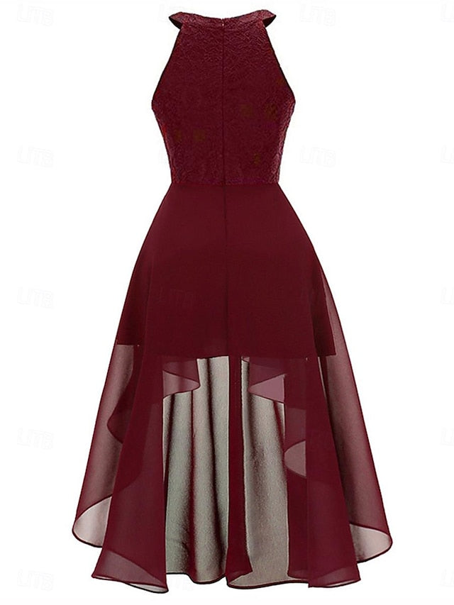 Women's Midi Dress Chiffon Dress A Line Dress Elegant