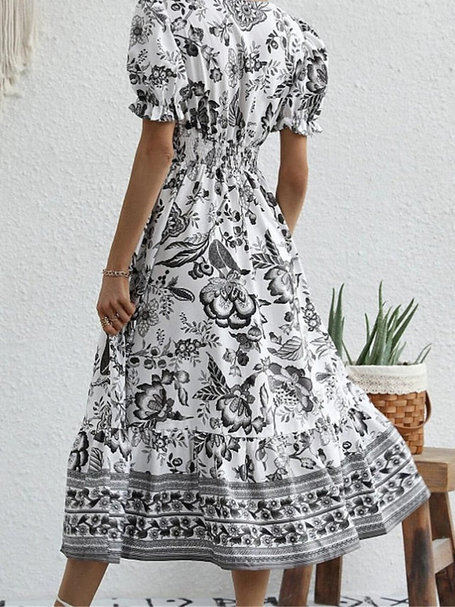 Women's Midi Dress Casual Dress Swing Dress A Line Dress