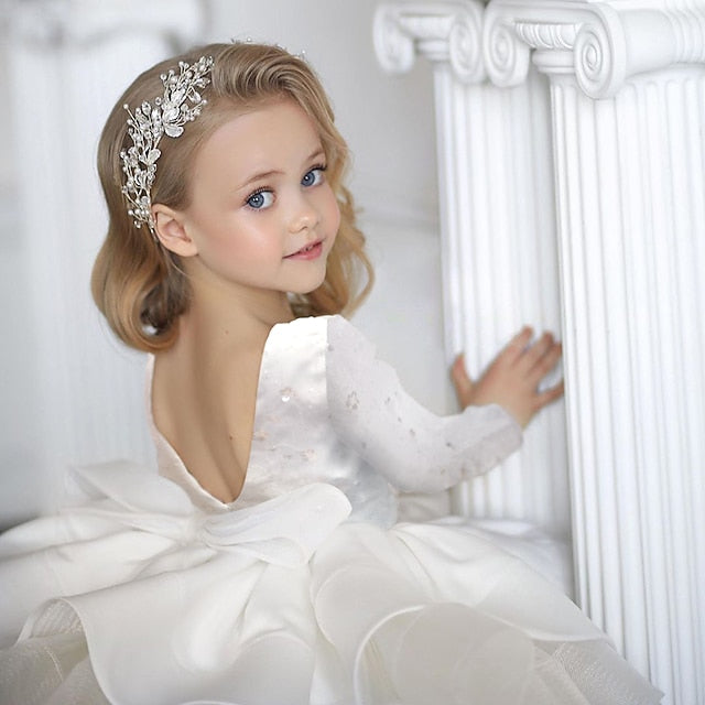 Sequin Spring Long Sleeve Dress Girls' Summer Fall 3D