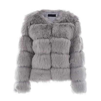Elegant Street Fur Comfortable Coat Active Faux Women's