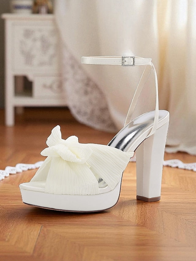 with Platform High Heel White Women's Strap Sandals Ankle